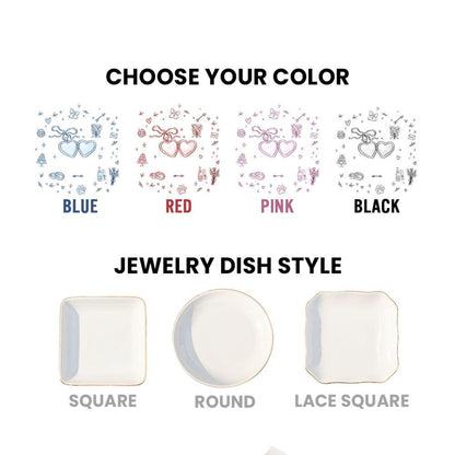 Personalized Wedding Ring Dish for Couple: Custom Names & Year Jewelry Tray, Engagement Bridal Shower Gift for Bride fd164f02-74fb-465e-9f4e-75896603fdb6-3.jpg