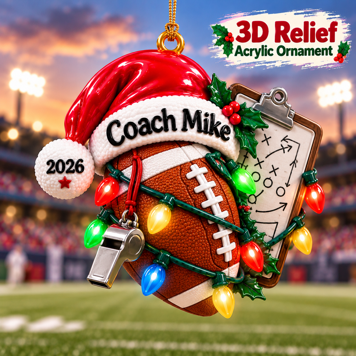 Personalized Football Coach Christmas Ornament – Custom Name & Year 3D Relief Acrylic Ornament, Football Coaching Gift, Coach Appreciation Christmas Gift 2026 fd1d0ef8-2ecd-49b8-9c1d-47d215ecc112-Coach-Mike-Football-Ornament.png