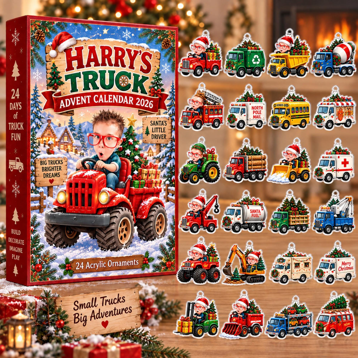 Personalized Truck Advent Calendar 2026, Custom Photo & Name, 24 Acrylic Truck Ornaments, Kids Christmas Countdown, Truck Lover Gift fd22577f-553a-4b36-87b2-2c3386f39f0b-il_fullxfull.8618056059_174z.jpg
