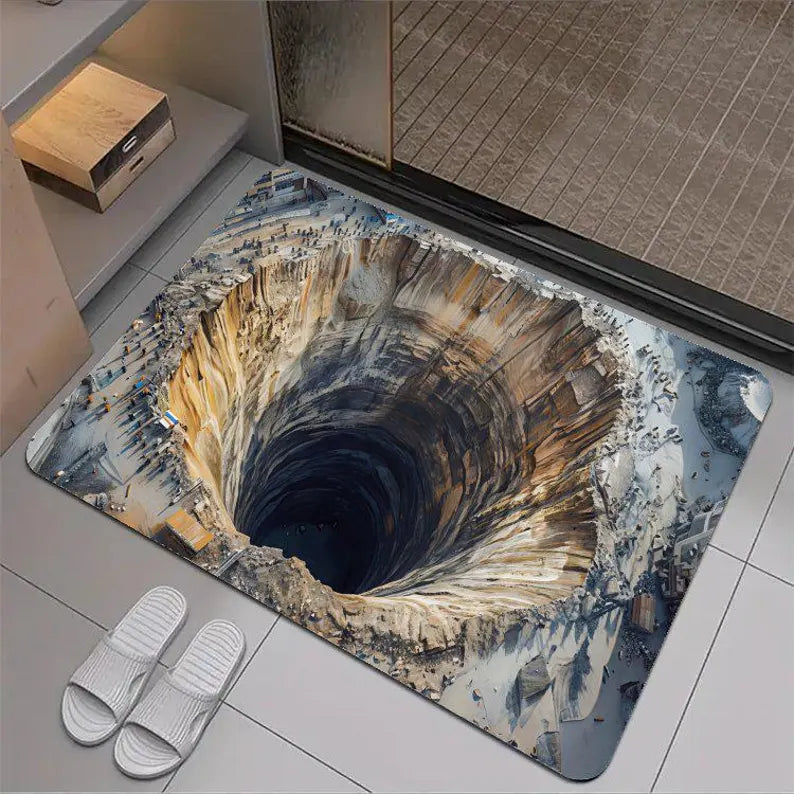 3D Optical Illusion Hole Diatomite Mat, Floor Rug, Absorbent Non Slip Entryway Decor fd233106-3c58-4e2c-abdd-4a18a769e522-gfdfg-5-.webp