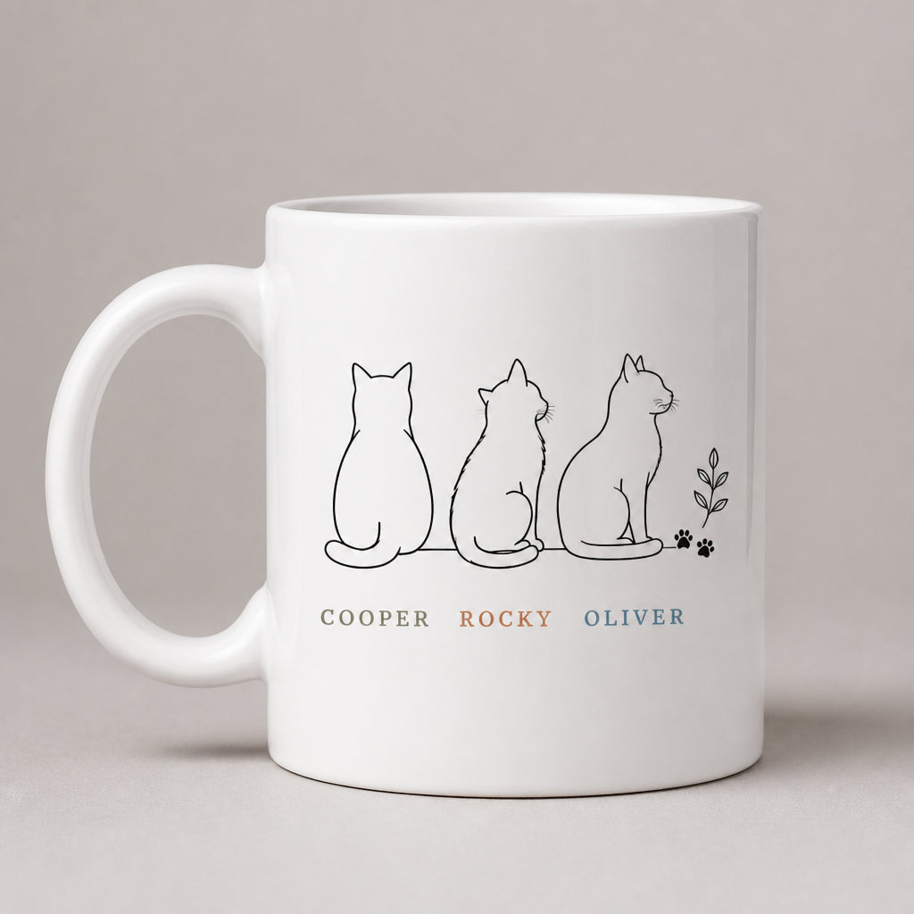 Minimalist Cat Lineup Names Mug - Personalized Mug fd5887fd-afbe-4402-beeb-5b6c76dc5cff.jpg
