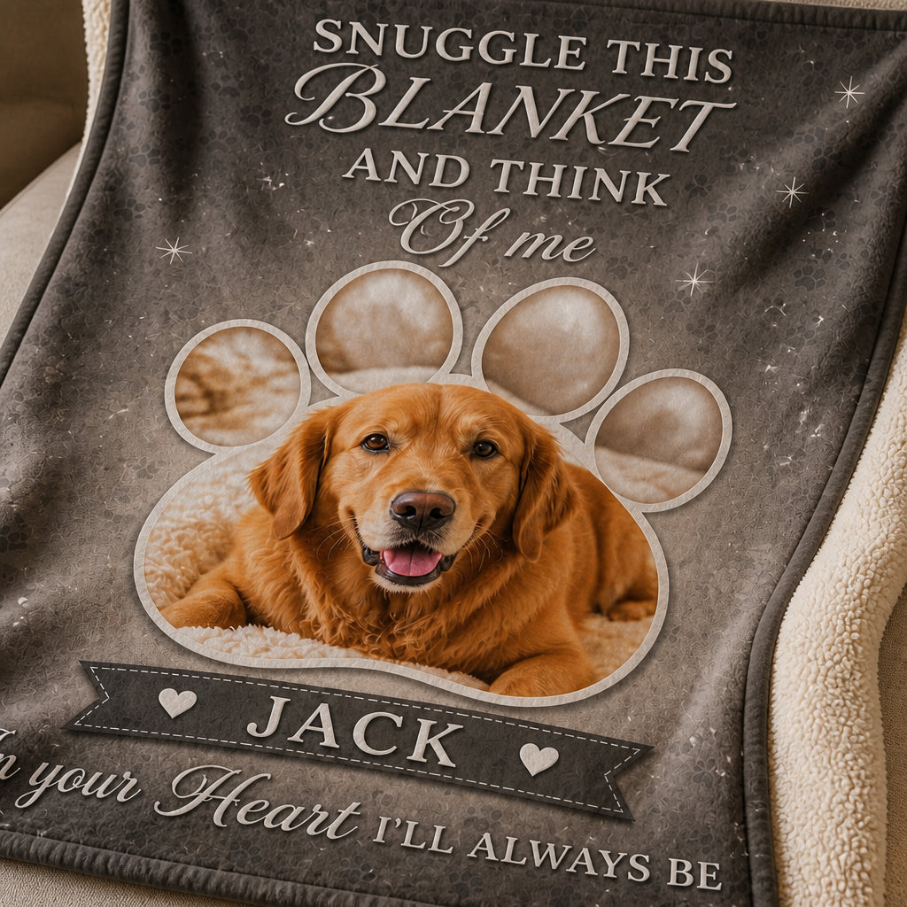 Pet Memorial Photo Blanket – Snuggle This Blanket And Think Of Me - Personalized Blanket fd778ec8-b3cd-4d83-8041-aa5294714df2.jpg