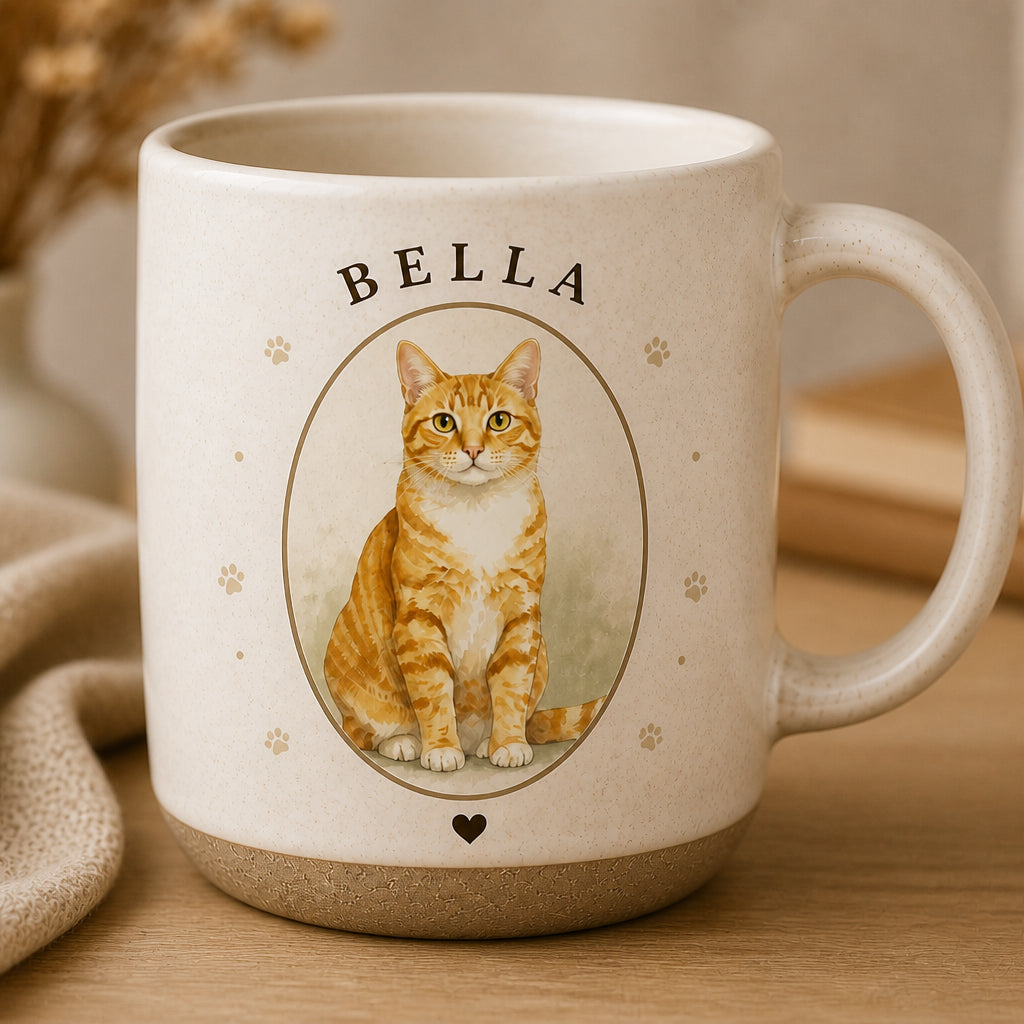Custom Pet Portrait Pottery Mug – Name & Heart - Personalized Pottery Mug fd7def8e-6529-4b87-b7c7-eea18b604501.jpg