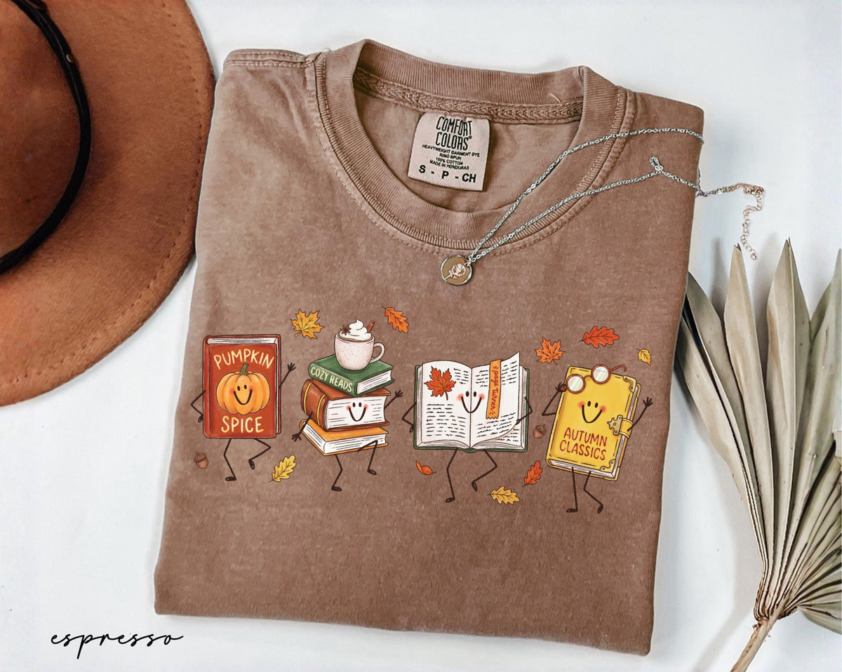 Comfort Colors Fall Book Doodle Characters Shirt, Cozy Autumn Reading Tee, Book Lover Gift, Thanksgiving Pumpkin Shirt, Fall Season Shirt fd92cde3-72aa-499c-b4cb-d74b4df234f0-4.jpg