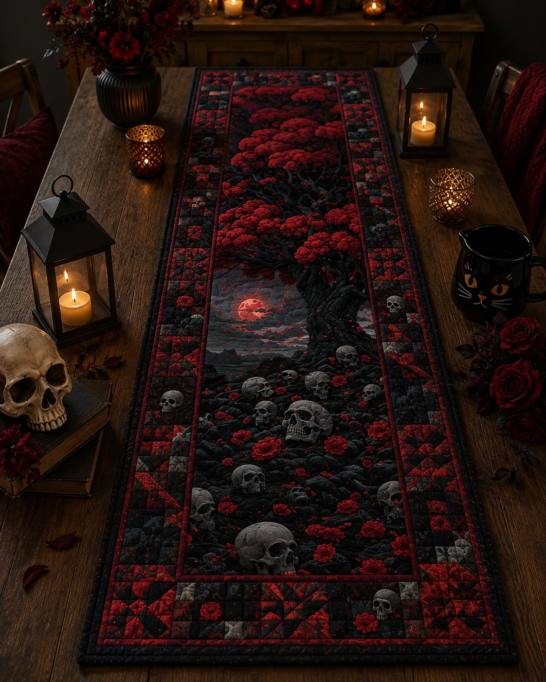 Red Moon Skull Tree Quilted Table Runner, Gothic Halloween Table Decor, Dark Red Floral Skull Kitchen Runner fd9c81c8-631c-4b05-9198-ea8aaff3c2d7-Image-Aug-13-2026-03_06_15-PM.png