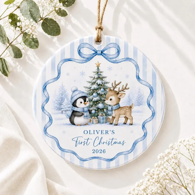 Personalized Baby First Christmas Ornament 2026, Custom Baby Name Keepsake, Newborn Ornament, First Xmas Gift, Nursery Holiday Decor fdad8252-915f-4522-954d-54eb6688c30d-dfgvfg-3-.webp