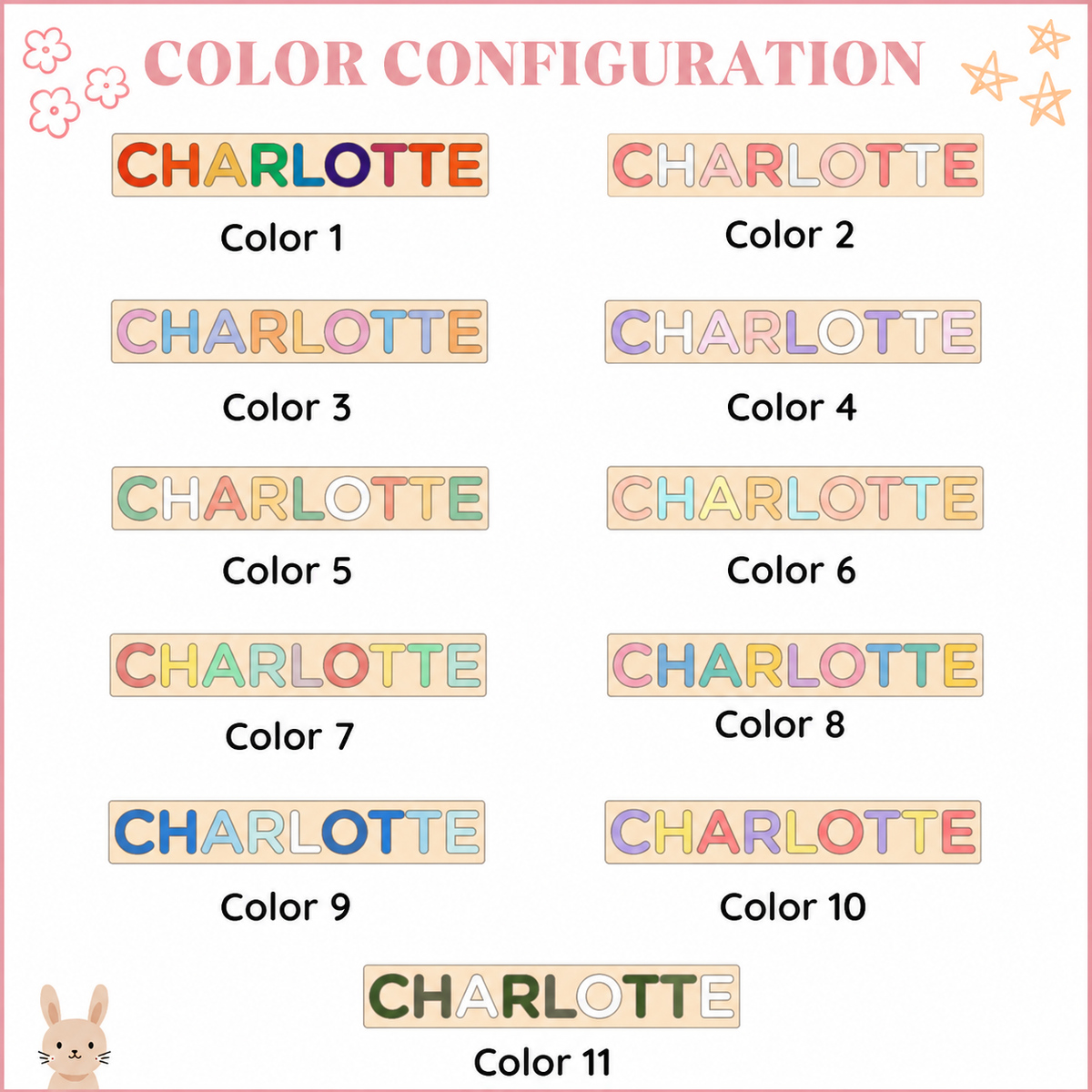 Personalized Name Puzzle, 2nd Birthday Gift, Toys for Toddler, Nursery Decor, Patterned Flower Puzzle, Baby Boy Gift, Baby Girl Busy Board fdc8adef-f4c9-4be3-acd6-ef7e319ce5ba-7d0b0974-0b09-4658-b5ae-152d3d03604a.png