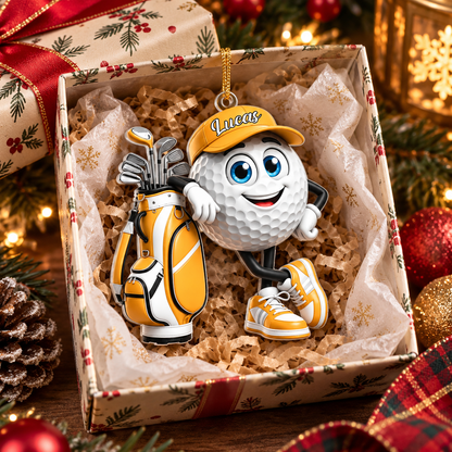 Golf Is My Happy Place - Personalized Golf Ornament, Custom Name Golf Lover Christmas Gift, 2D Flat Acrylic Xmas Tree Decor,Fun Holiday fdcb851a-8a77-46e9-9739-7e1ca4394d60-897ce687-edee-47fd-9c73-42423314936f.png