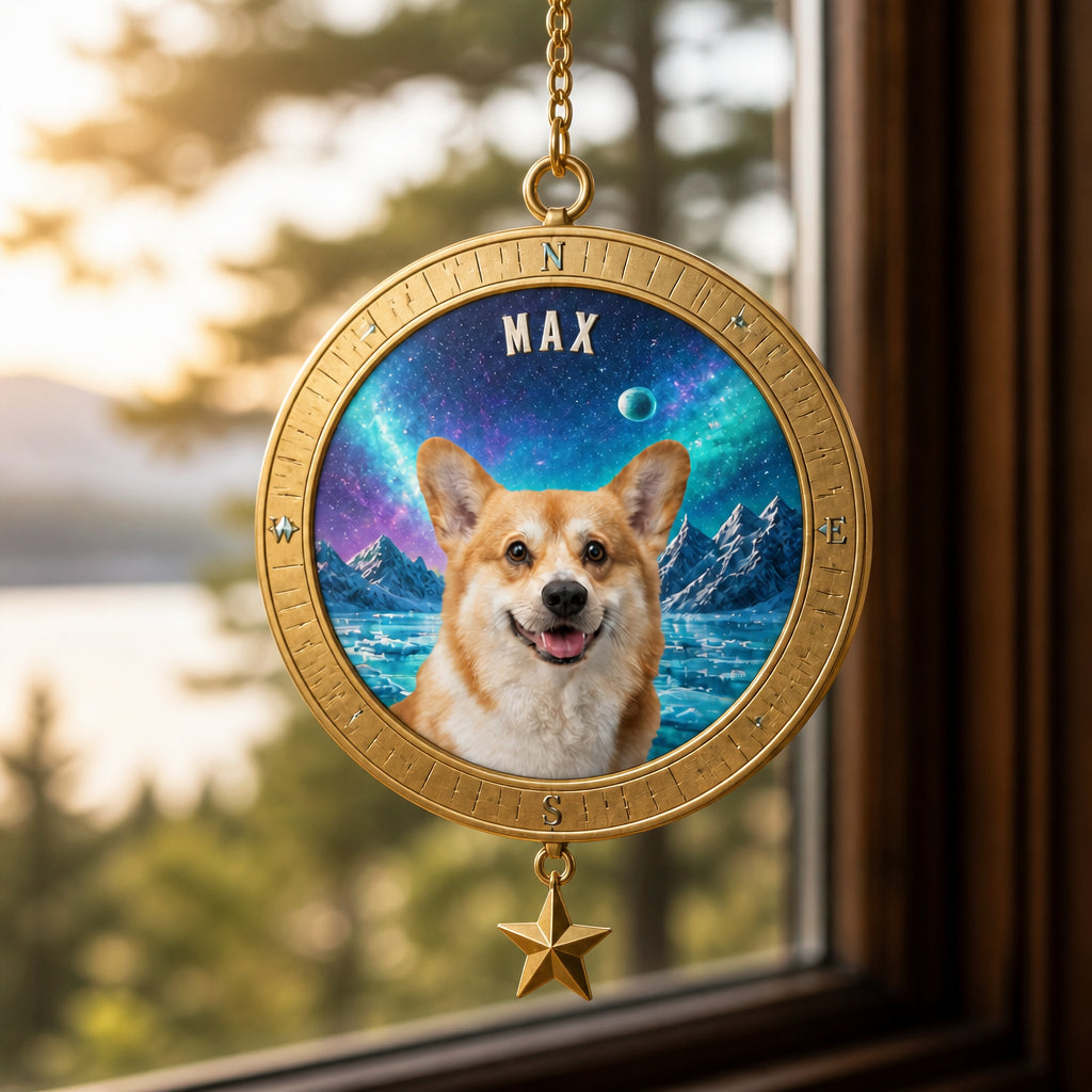 Custom Pet Photo Window Magnet with Name - Personalized 1 Layered Suncatcher with Charm fdd00bc3-e23e-41c8-a43b-26aac7641fe3.jpg