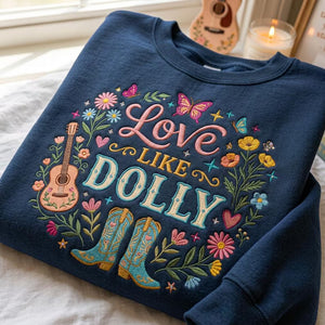 Love Like Embroidered Sweatshirt, Country Music Shirt, Floral Guitar Cowboy Boots Crewneck, Country Fan Gift fdd34cc5-da82-4d74-a996-1a58760b19f5-gf-8-.jpg