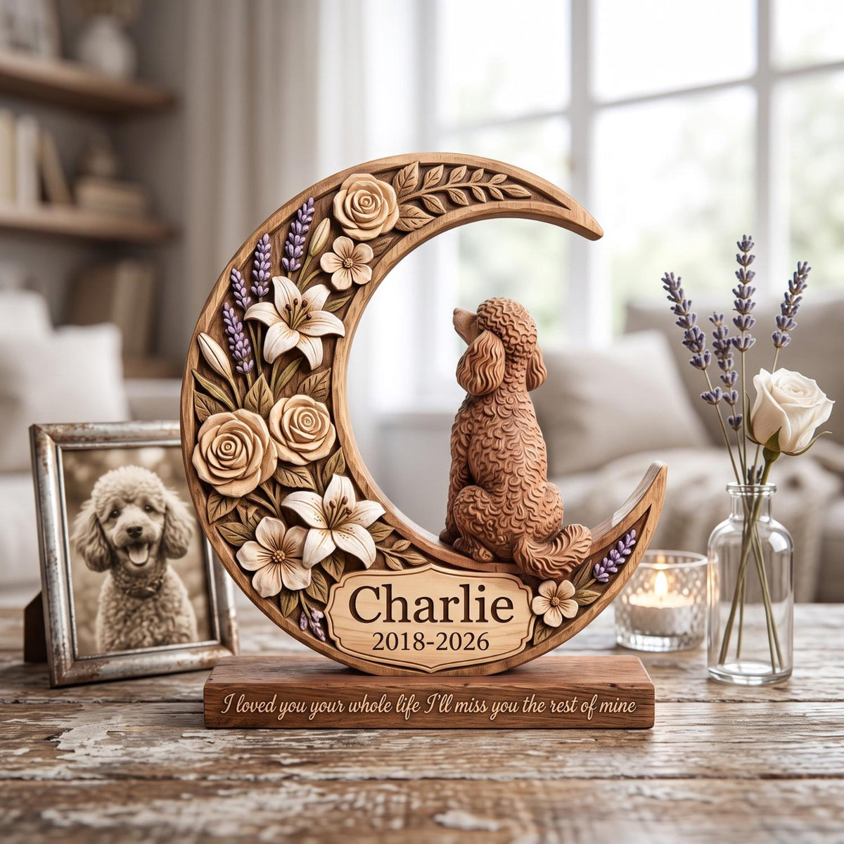 Personalized Pet Memorial 2D FLAT Wooden Block, Custom Photo Dog Cat Wood Sign, Pet Loss Sympathy Keepsake, Pets Remembrance Gift fded379a-52c3-4c0e-ac8d-c0debc30261f-9.jpg