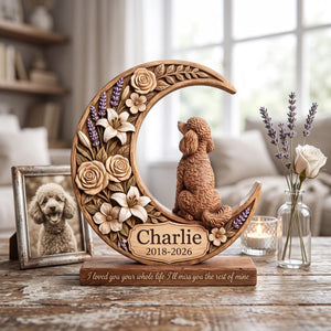 Personalized Pet Memorial 2D FLAT Wooden Block, Custom Photo Dog Cat Wood Sign, Pet Loss Sympathy Keepsake, Pets Remembrance Gift fded379a-52c3-4c0e-ac8d-c0debc30261f-9.jpg