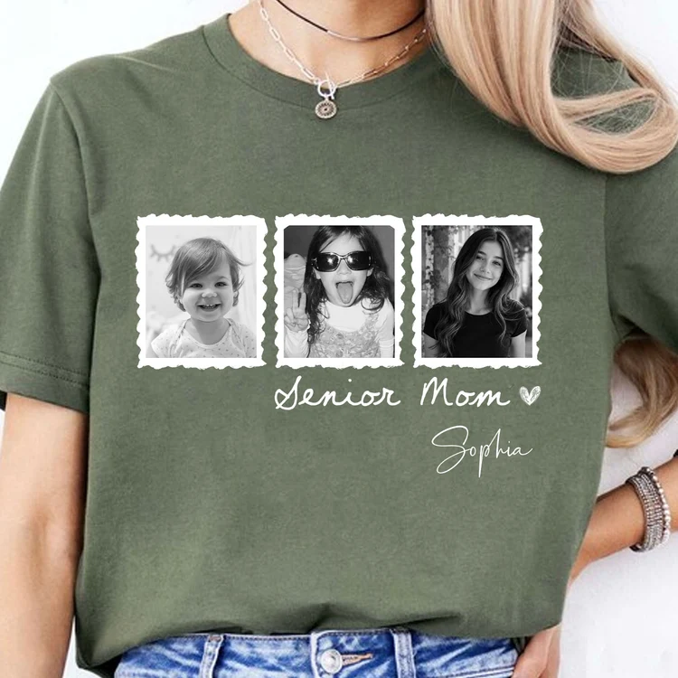 Custom Photo Senior Mom Shirt, Personalized Class of 2027 Tee, Graduation Gift fdf44595-8145-42cf-af02-92e35e64c362-banner-1-.png