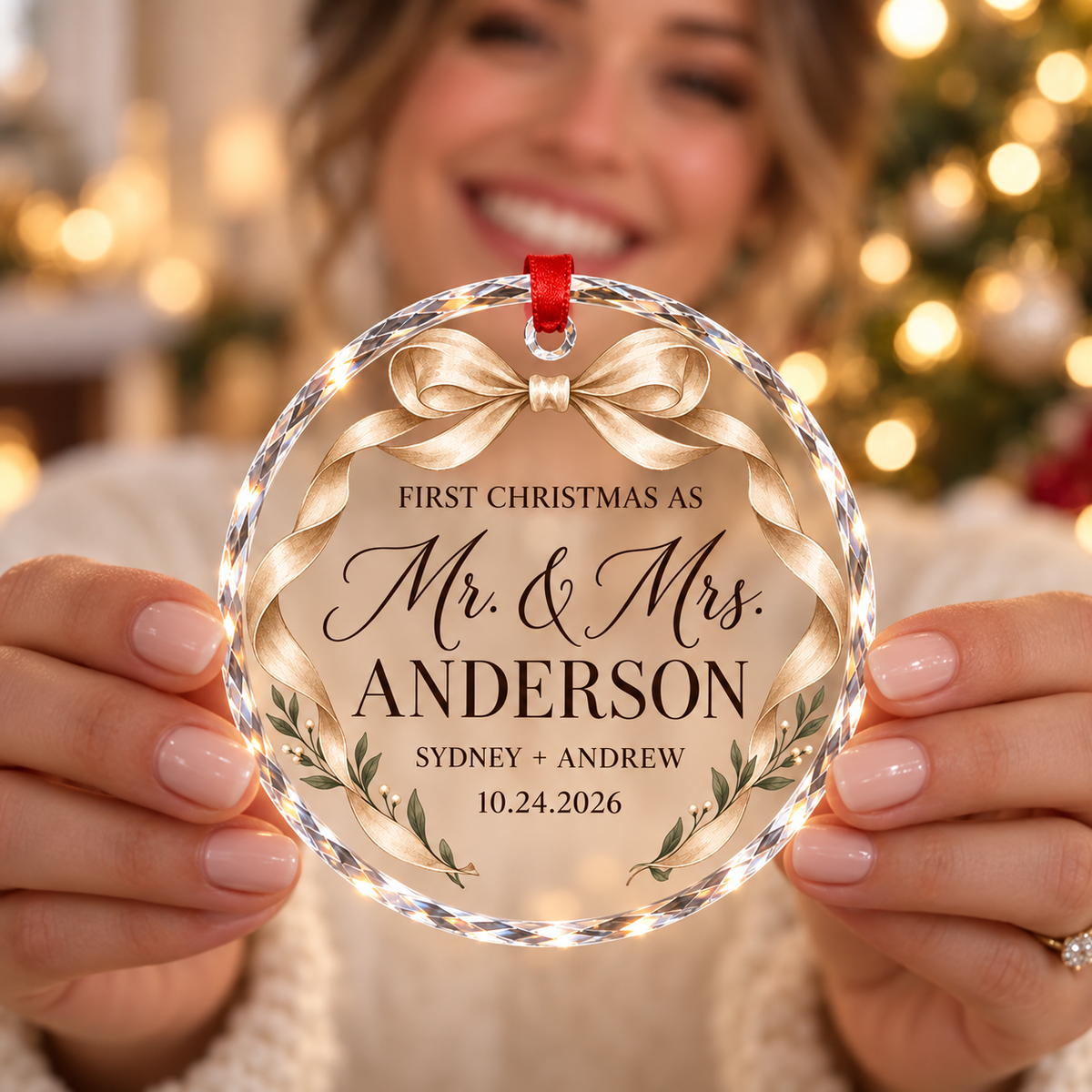 Personalized First Christmas as Mr. & Mrs. Crystal Ornament – Custom Last Name, Couple Names & Wedding Date fdfc260c-c002-457e-bedb-925df674be39-Image-Sep-28-2026-05_27_51-PM-1.png