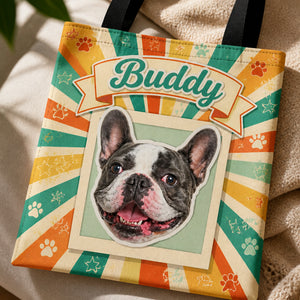 Custom Pet Photo + Name AOP Tote – Retro Pawburst Edition - Personalized AOP Tote fe037fcf-dff6-4831-8a9e-6e8a60c4e008.jpg