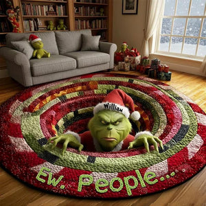 Ew People Personalized Grinch Round Mat, Custom Name Quilted Christmas Rug, Funny Holiday Doormat, Grinch Gift fe0d53ee-fb8f-428d-bd94-145ed42c979e-dgfdffdf-1-.jpg
