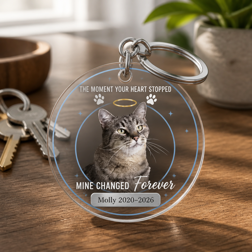 Pet Memorial Photo Keychain – The Moment Your Heart Stopped - Personalized Acrylic Keychain fe11b7d4-194e-42cd-89c3-7cade4347132.png