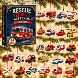 Rescue Vehicles Fleet Advent Calendar 2026 - 24-Day Festive Countdown, Acrylic Charms Blind Box - Gift For Vehicle Lovers fe33bc42-370f-476f-8711-035079f90b80-rescue-vehicle-text.png
