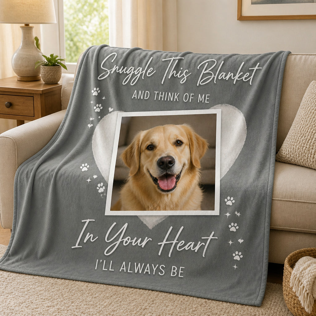 Custom Pet Photo Snuggle Blanket – In Your Heart - Personalized Blanket fe352793-9dd1-4693-ab1f-1d8c804c3c43.jpg