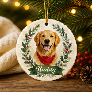 Custom Pet Portrait Name Ornament – Watercolor Wreath - Personalized Ornament fe4c975a-0148-4843-8c40-4b5ba03ab4c5.jpg