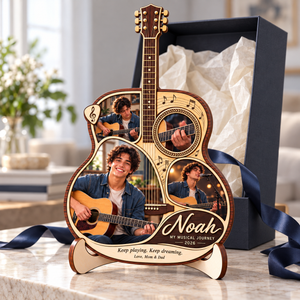 Personalized Guitar Photo Collage Plaque with Stand – Christmas Gift for Guitar Players, Custom Music Lover Keepsake fe4eb68d-319b-4bda-9b6c-9124ad4e15dd-Acoustic-guitar-keepsake-plaque-with-gift-box-4.png
