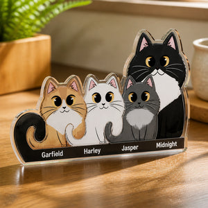 Custom Cat Family Acrylic Standee – Cartoon Pet Portraits with Nameplates - Personalized Acrylic Custom shape Standing 1 layer (FS) fe57fe26-ae23-4202-a4b3-f9e6b09db4b6.jpg