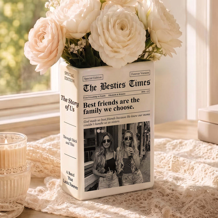 Friendship Newspaper Custom Photo Best Friend Keepsake Gift For Her - Personalized Vase fe5c5bc2-5429-48b8-ba24-44eafba83556-Friendship-Newspaper-Custom-Photo-Best-Friend-Keepsake-Gift-For-Her-Personalized-Vase_1.jpg