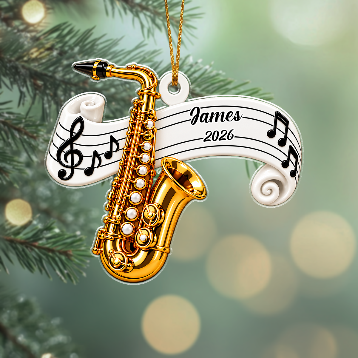 Classic Music Instrument Gift For Band Student, Music Teacher - Personalized Ornament fe6a6d34-35e0-44d0-a4f4-8e797ef80ecd-1.png