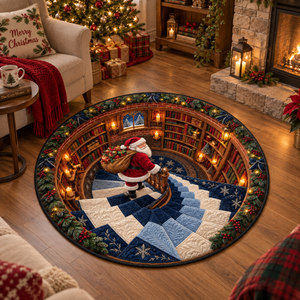 Personalized Quilted Round Mat - Merry Moments All Season - Personalized Christmas Birthday GiftFor Mom, Dad, Family, Husband, Wife fe8ec58d-d605-44f5-aa6e-8671b5274181-gbh.png