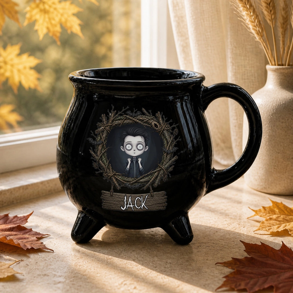 Whimsical Gothic Stop-Motion Character - Personalized Halloween Mug - Gift For Bestie, Friends, Halloween Decoration feb8157d-0b95-470d-906e-2243095abd87-5.webp