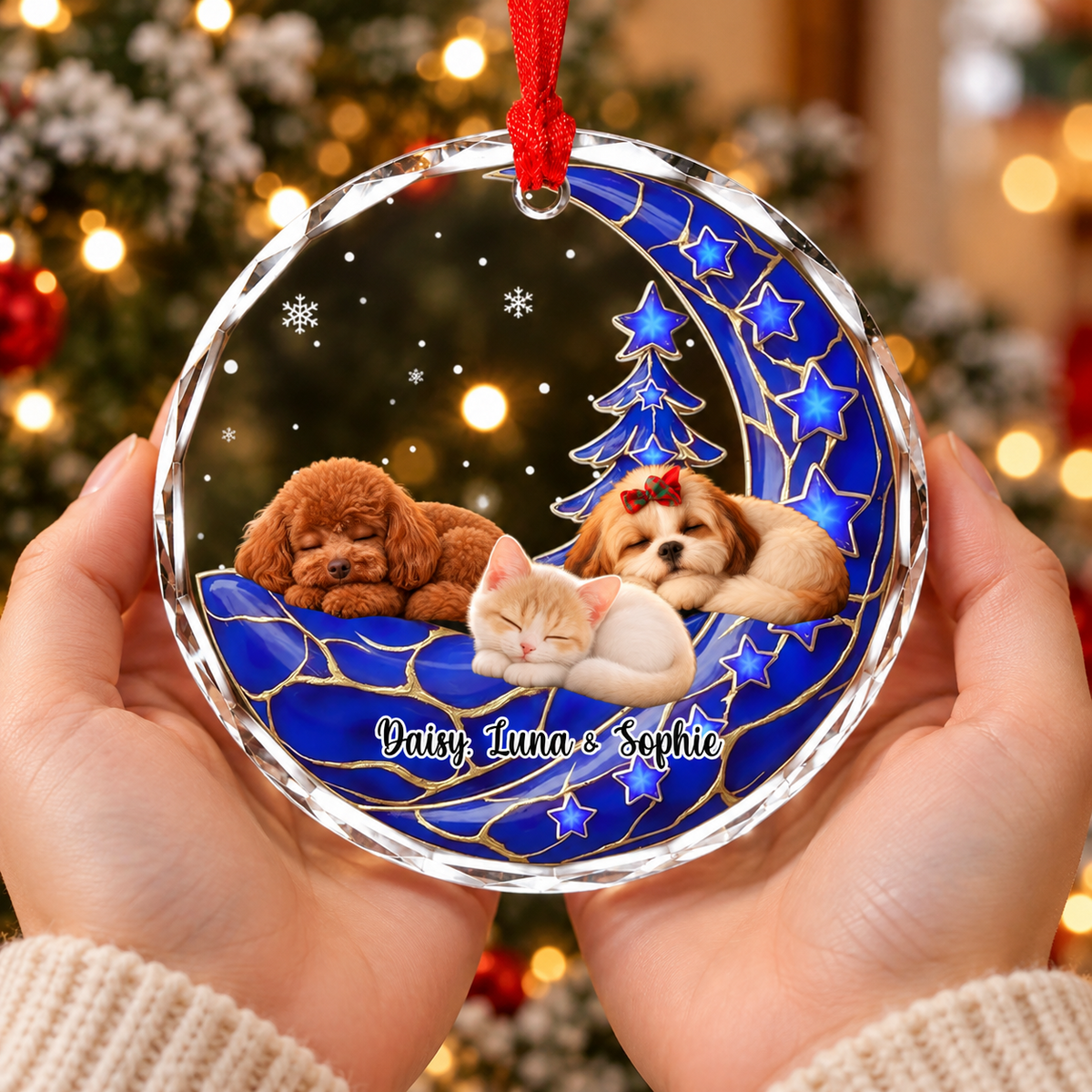 Personalized Sleeping Pets on Starry Moon – Upload Photo Christmas Glass Ornament fec98151-c7d8-4c68-bb2d-f4dc5fd4fe6a-banner-5-.png