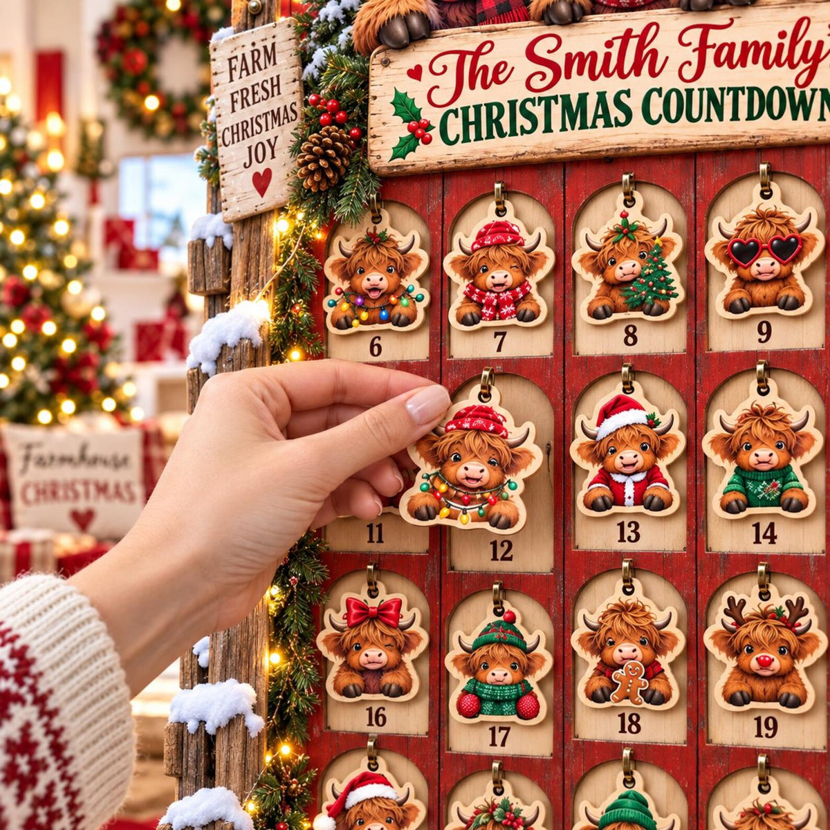 Personalized Highland Cow Christmas Advent Calendar 2026, 24 Day Mini Cow Figurines Countdown Calendar, Christmas Decor, Farmhouse Decor feeafb01-1793-4846-8c64-8f5569205881-il_1588xN.8602607335_bvxv.jpg