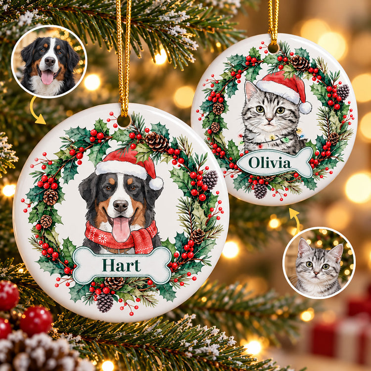 Custom Pet Portrait Christmas Watercolor Art - Personalized Ornament fef231de-925e-41cc-859a-ec6cee89ec88-Custom_Pet_Portrait_Christmas_Watercolor_Art_Personalized_Ornament_7.jpg