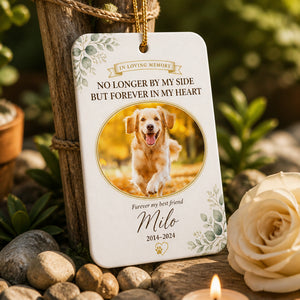 Pet Memorial Photo Ornament - Forever In My Heart - Personalized Aluminum Ornament ff027fd6-1982-4ae2-b29c-c0e41b9a6d6e.jpg