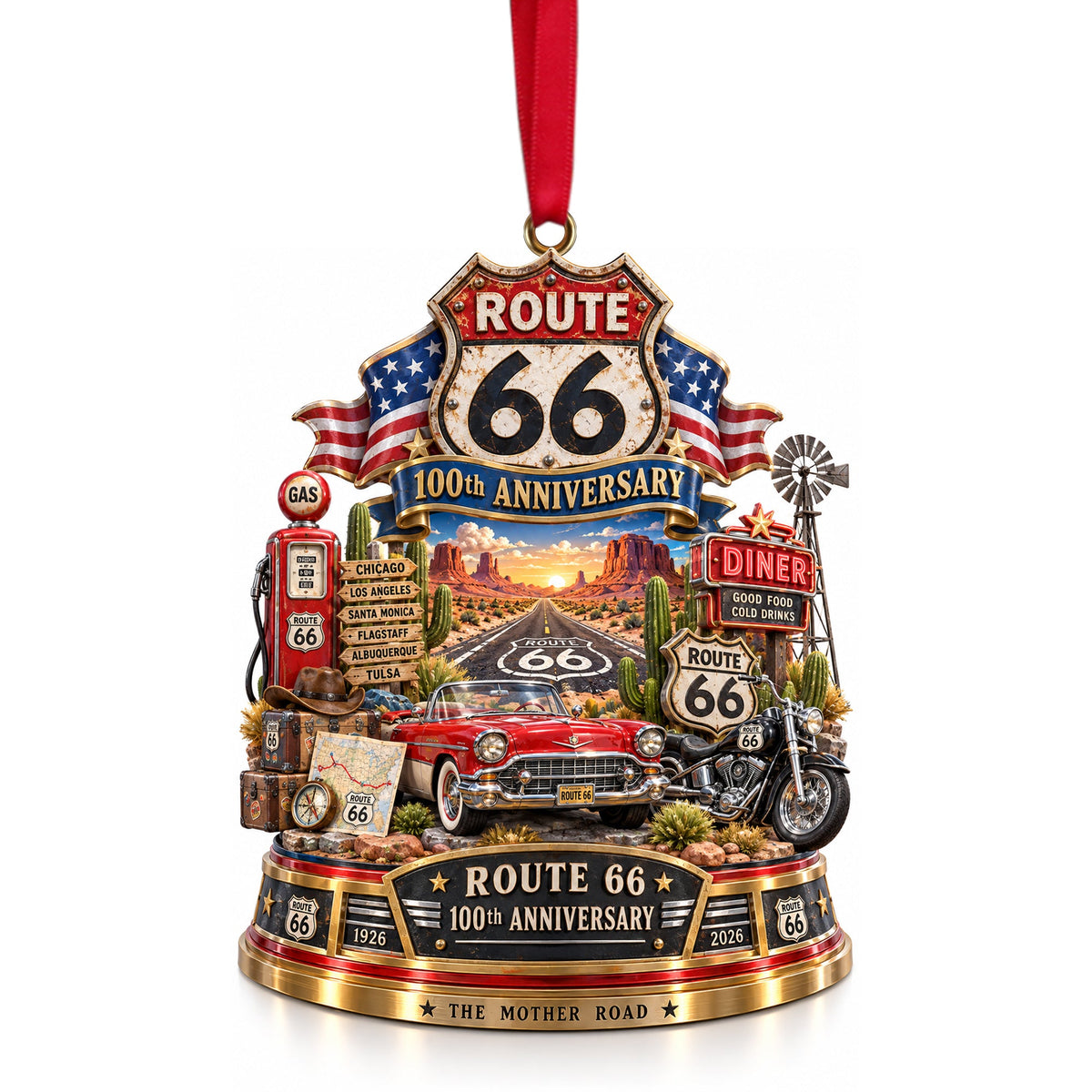100th Anniversary Christmas 2D Acrylic Ornament - Personalized Unique Gifts For Speed Lovers ff02ac67-3733-4662-aec7-da3359f4aa12-lop5.jpg