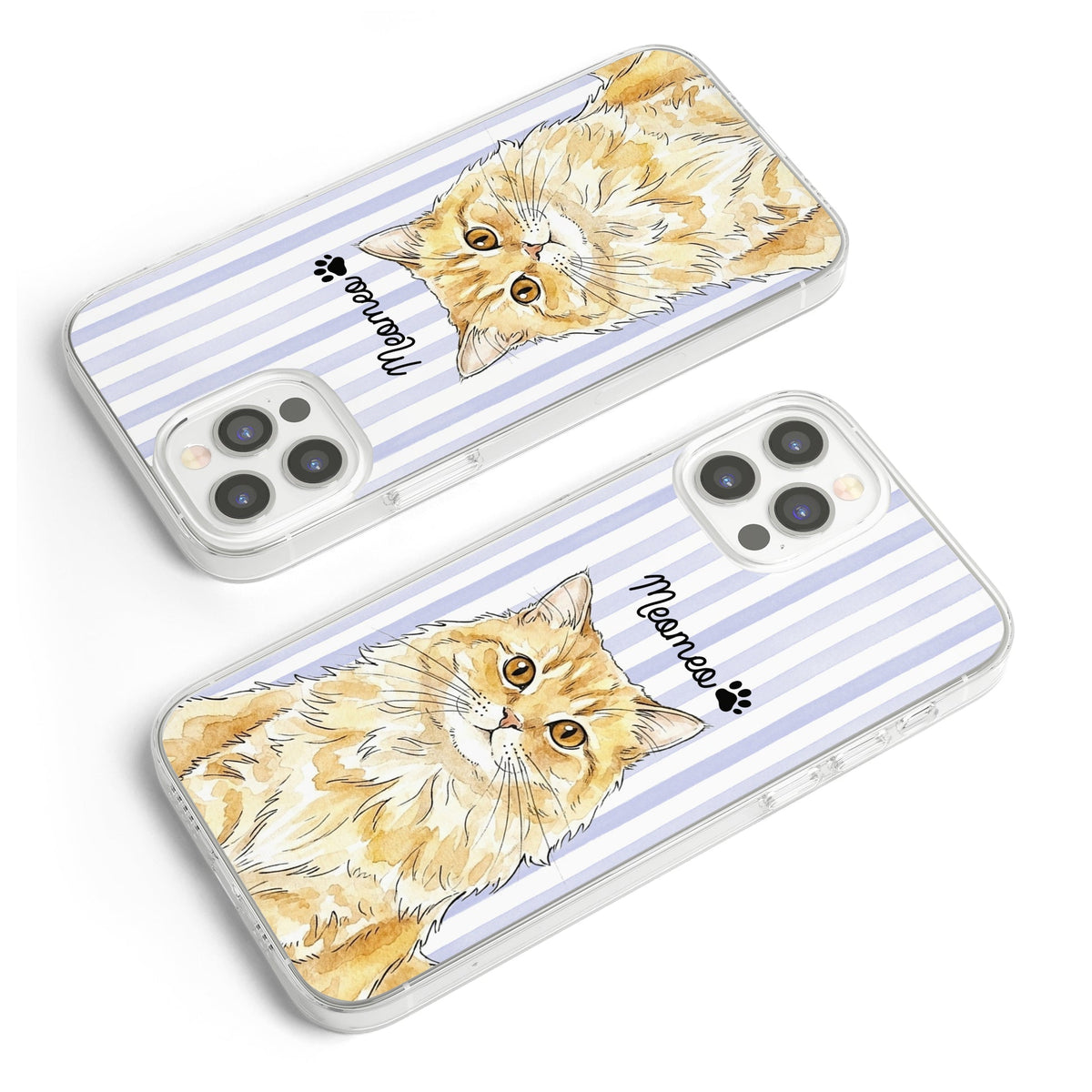 Custom Pet Portrait Watercolor Art Striped Pattern Gift For Pet Lovers - Personalized Phone Case ff0cca8f-6718-4a27-9755-855ec5f0f9ec-banner-6.jpg