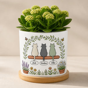 Personalized Cat Names Planter – Botanical Line Art - Personalized Mini Glass Plant Pot ff1063af-f595-413d-b4ff-ef43a639488b.jpg