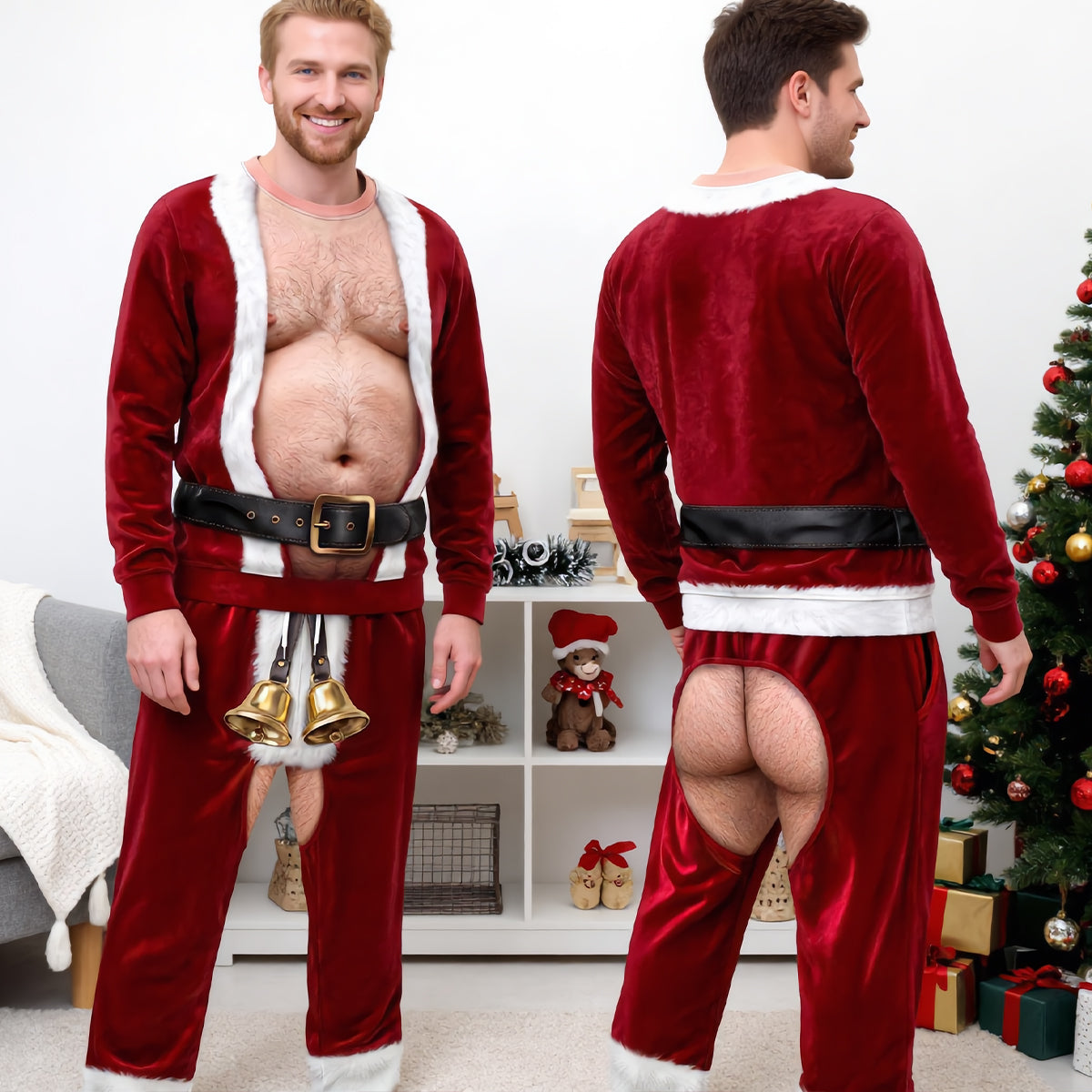 Funny Santa Set Sweatshirt & Sweatpants - Personalized Gifts For Christmas, Funny Gift For Husband ff1d3b80-708e-4c04-a2d9-0f0099eb1e65-1.jpg