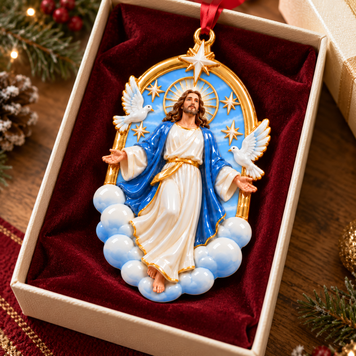Jesus Christ 3D Relief Christmas Ornament, Blue and Gold Religious Hanging Decor, Christian Faith Keepsake Gift ff2ba84e-66ac-4c9a-9044-2f36c4f65d7e--treo-Gi-ng-sinh-trong-h-p-nhung-3.png
