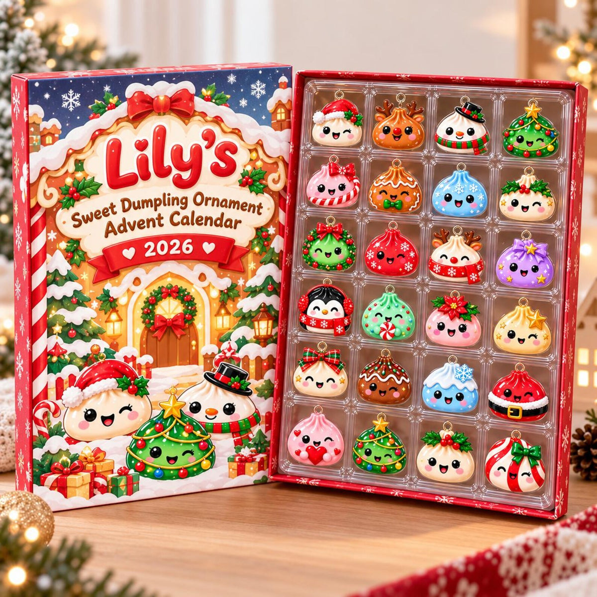 Christmas Dumpling Advent Calendar 2026, 24 Custom Dumpling Charms, Family Countdown Calendar, Kids Holiday Gift, Blind Box Xmas Gift John ff3bf725-3a4f-45a1-a748-54cb692c8815-il_1588xN.8582482288_ec4z.jpg