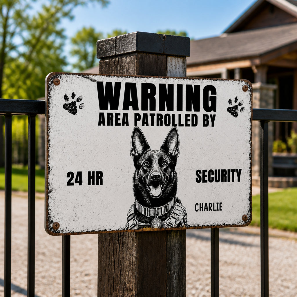 Custom Photo Dog Security Metal Sign - Personalized Metal Sign ff3c8acb-66e8-4ace-98e7-2d1eab2e09f3.jpg