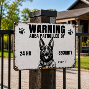 Custom Photo Dog Security Metal Sign - Personalized Metal Sign ff3c8acb-66e8-4ace-98e7-2d1eab2e09f3.jpg
