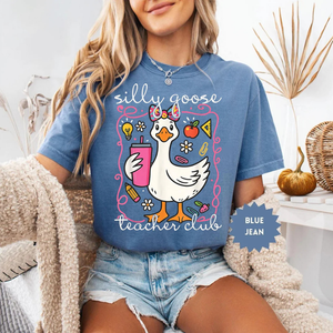 Comfort Colors® Silly Goose Teacher Club Shirt, Funny Teacher Tee, Cute Back to School T-Shirt, Funny Goose Group Teacher Apparel, Teacher ff5661fd-bcbb-48c8-891d-df76b2932040-3.png