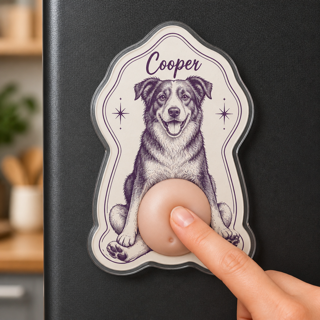 Custom Pet Portrait Magnet – Mid‑Century Frame - Personalized Acrylic Refrigerator Magnet - Soft Rubber Belly ff6f9979-2b64-46a8-944f-9e05e88c7ce4.png