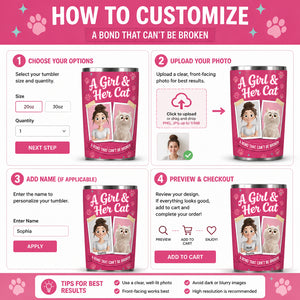 A Girl & Her Cat — Custom Portrait Tumbler - Personalized Tumbler ff915733-cf0e-4e51-a127-65719775b493.jpg
