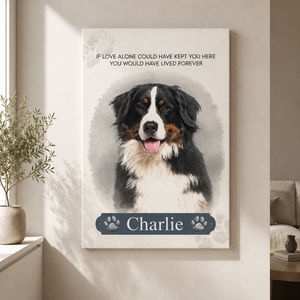 Pet Memorial Watercolor Portrait Canvas – Name + Photo - Personalized Canvas ffa5e03e-20df-495c-86b3-bdae2943a2de.png