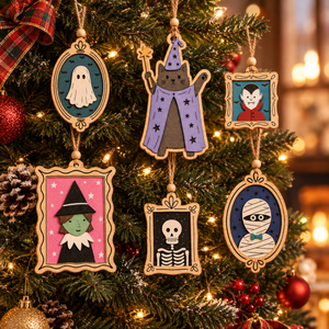 Halloween Shape Ornament - Witch, Vampire & Mummy Hanging Decorations, Whimsical Haunted - Gift For Friends, Family ffb45127-27f3-4073-86d9-2933141aacd8-7.png