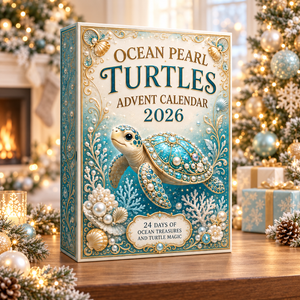 Pearl Sea Turtle Voyage Advent Calendar 2026 - 24-Day Festive Countdown, Acrylic Charms Blind Box - Gift For Turtle Lovers ffb570a8-46f6-42c2-95ba-a6a5af25015c-pearl-turtle-box.png