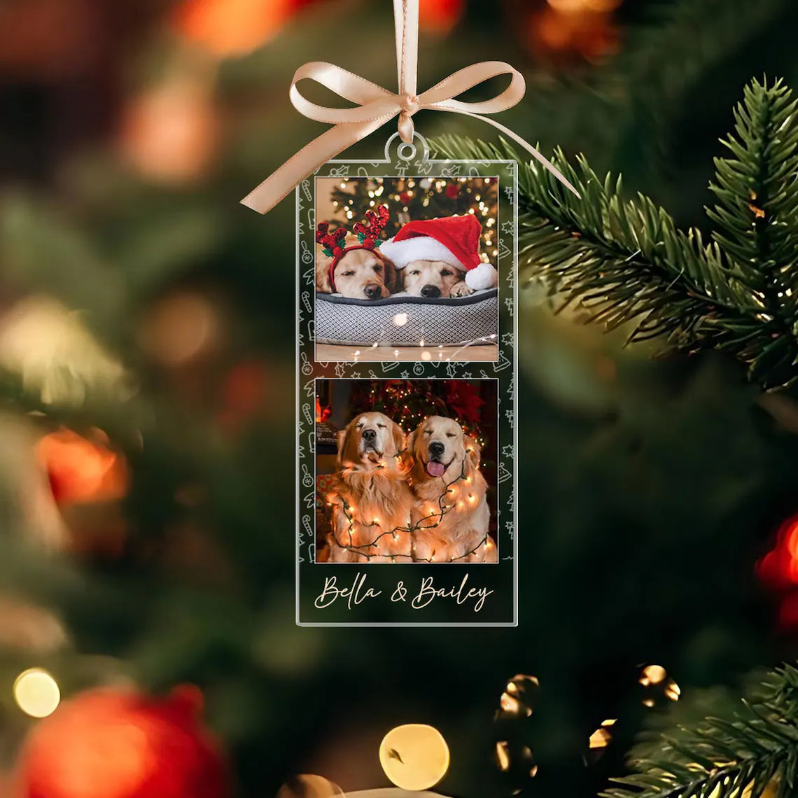Custom Photo Strip Ornament, Personalized Photo Strip Christmas Ornament 2025, Family Photo Frame Ornament, Family Keesake, Family Xmas Gift ffb9a802-b9eb-4e19-9616-0c5292a30415-5.webp