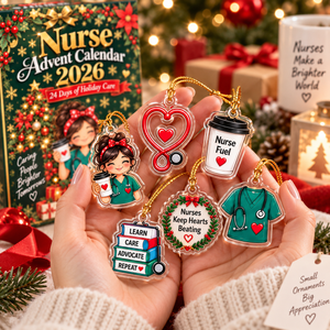 Nurse Advent Calendar 2026, 24 Days Christmas Countdown, Nurse Christmas Gift, RN Nursing Gift, Medical Acrylic Ornament Set ffd8ee4c-2b01-4255-a0d8-1cdd322e1980-7ee984df-cacb-4095-b77c-6a8860aa72fb.png